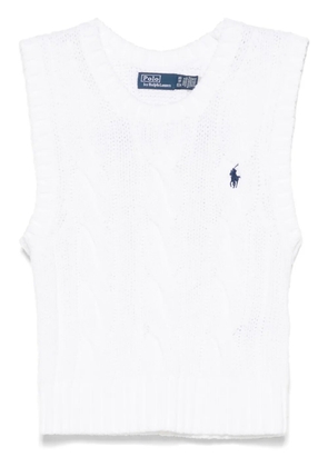 Polo Ralph Lauren cable-knit vest - White