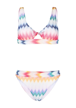 Missoni zigzag lurex bikini - Blue