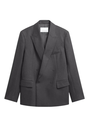 The Frankie Shop double-breasted flannel blazer - Grey