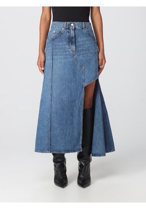 McQueen skirt in washed denim