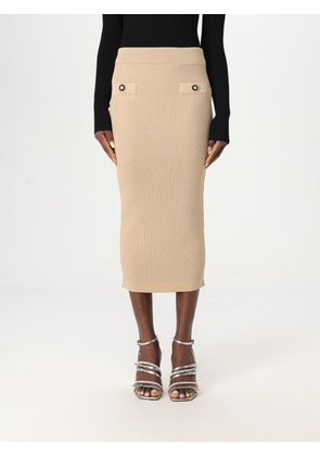 Skirt BALMAIN Woman color Nude