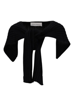 Niccolò Pasqualetti Parte wool scarf - Black