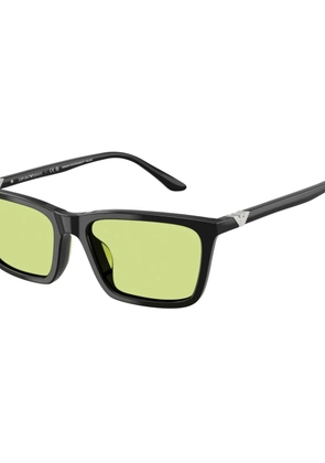 Emporio Armani square-frame sunglasses - Black