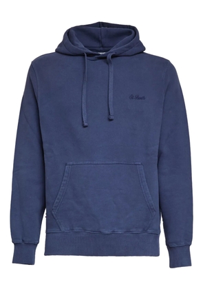 MC2 Saint Barth Tribeca logo-embroidered hoodie - Blue