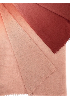 MIRROR IN THE SKY frayed-edges scarf - Pink