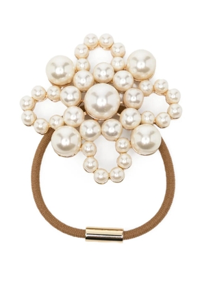 Jennifer Behr faux-pearl embellished hair band - Brown