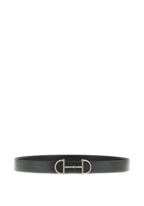 Gucci reversible Horsebit leather belt - Black