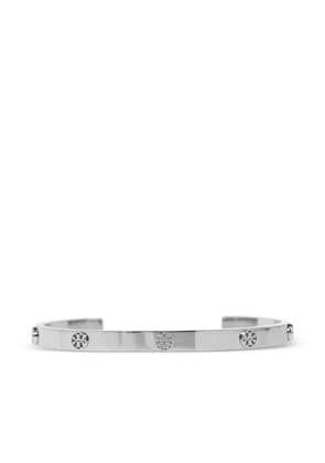 Tory Burch logo-plaque bracelet - Silver