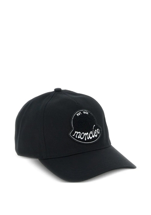 Moncler logo-patch adjustable baseball cap - Black