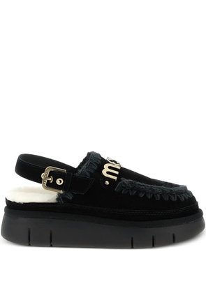 Mou Bounce round-toe boots - Black