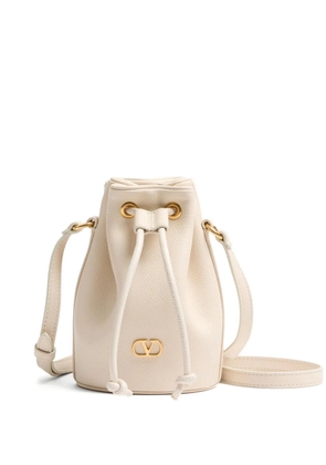 Valentino Garavani mini VLogo Signature bucket bag - Neutrals