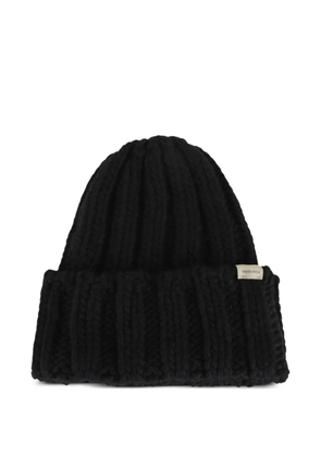 Woolrich cable-knit beanie hat - Black