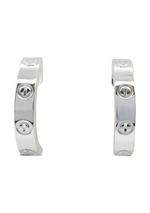 Cartier 2010s 18Kt white gold Love SM earrings - Silver