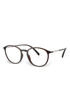 Giorgio Armani round-frame glasses - Brown