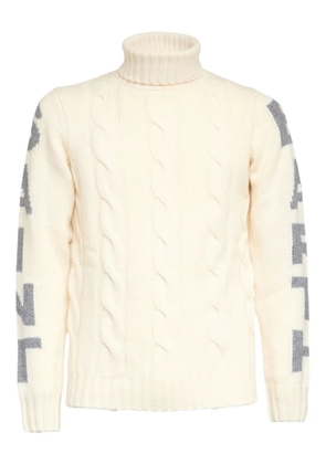 MC2 Saint Barth cable-knit long-sleeve sweater - Neutrals
