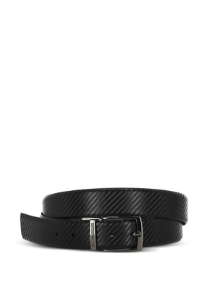 Emporio Armani textured buckle belt - Black