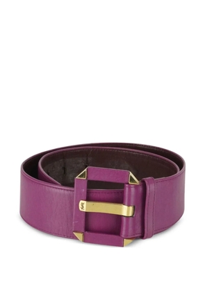 Saint Laurent Pre-Owned leather belt - Purple
