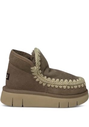 Mou Eskimo Bounce platform ankle boots - Brown