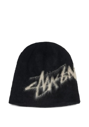 Stüssy brushed-texture skullcap - Black