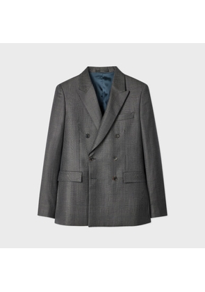 Paul Smith The Soho - Grey Check Wool Double-Breasted Blazer