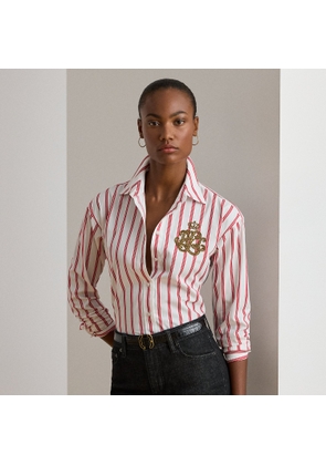 Relaxed Fit Striped Cotton Shirt