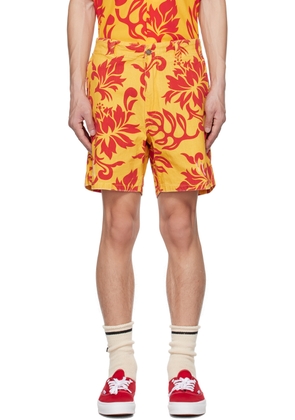 ERL Yellow Graphic Shorts