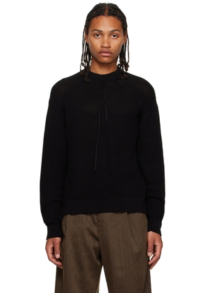 Factor's Black Drawstring Sweater