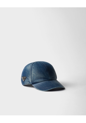 Denim baseball cap