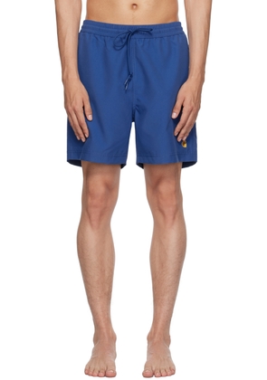 Carhartt Work In Progress Blue Chase Swim Shorts