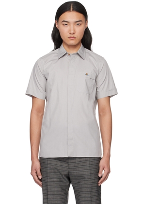 Vivienne Westwood Gray Embroidered Shirt
