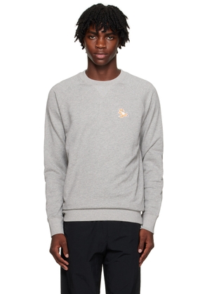 Maison Kitsuné Gray Chillax Fox Sweatshirt