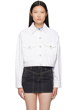 Isabel Marant Etoile White Tadia Denim Jacket