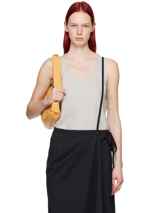 LEMAIRE Gray Bias-Cut Tank Top