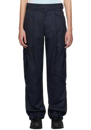 HYEIN SEO Navy Flap Pocket Trousers