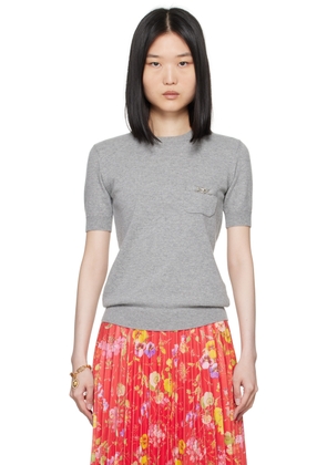 Versace Gray Medusa Sweater