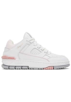 Axel Arigato White & Pink Area Lo Sneakers