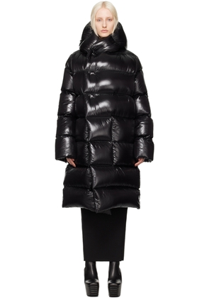 Rick Owens Black Porterville Hooded Liner Down Coat
