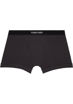 TOM FORD Gray Cotton Boxer Briefs