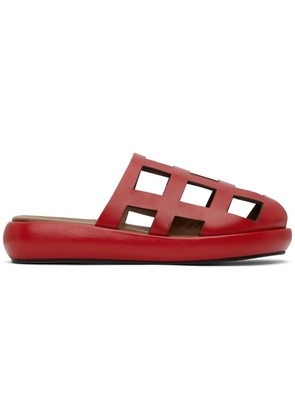 Nicole Saldaña Red Sammy Slippers