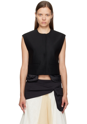 OPEN YY Black Exposed Pocket Vest