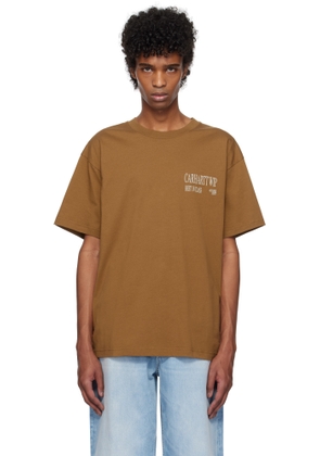 Carhartt Work In Progress Brown 'Best In Class' T-shirt