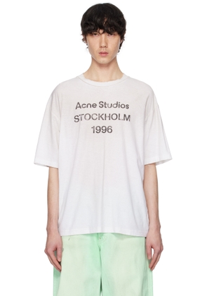 Acne Studios Off-White Relaxed Fit Logo T-shirt