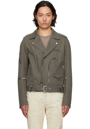 Rick Owens Gray Hollywood Bauhaus Stooges Jacket