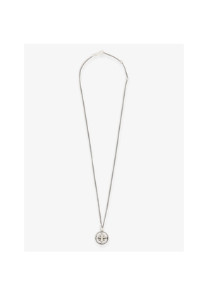 Mens Serge Denimes Journey Sterling-Silver Pendant Necklace