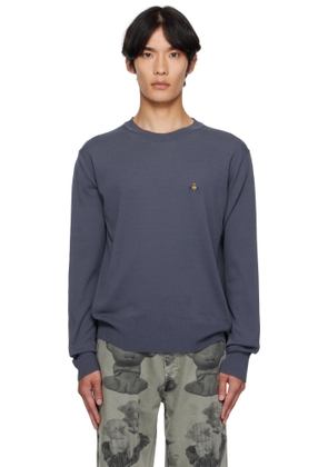 Vivienne Westwood Blue Alex Round Neck Sweater