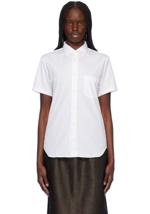 Comme des Garçons Shirt White Cotton Poplin Plain Shirt