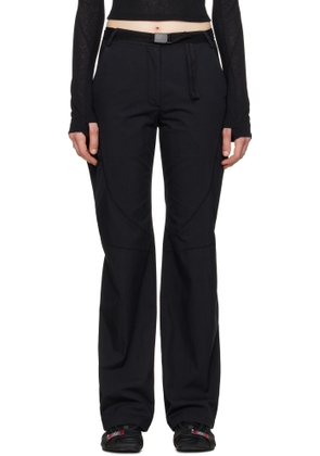 HYEIN SEO Black Low-Rise Belted Trousers
