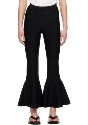 AMI Paris Black Godet Short Lounge Pants