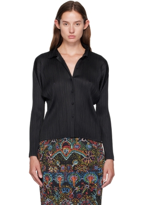 PLEATS PLEASE ISSEY MIYAKE Black Basics Blouse