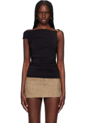 AMIRI Black Off-The-Shoulder Top